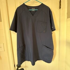 Men’s Navy blue Cherokee Infinity Scrub Top
